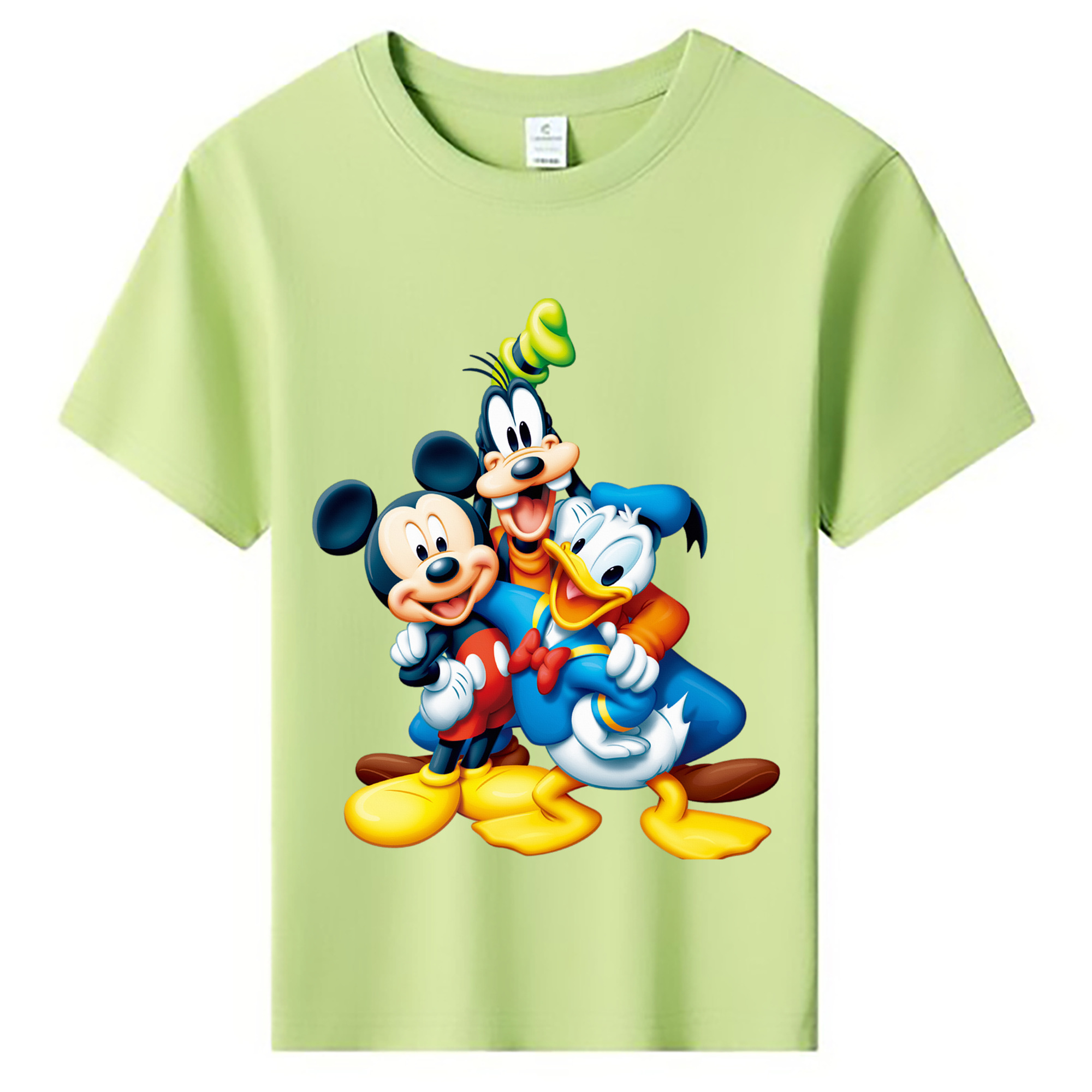 ミッキーマウス Mickey Mouse 綿100％キッズTシャツ（フロントプリント）